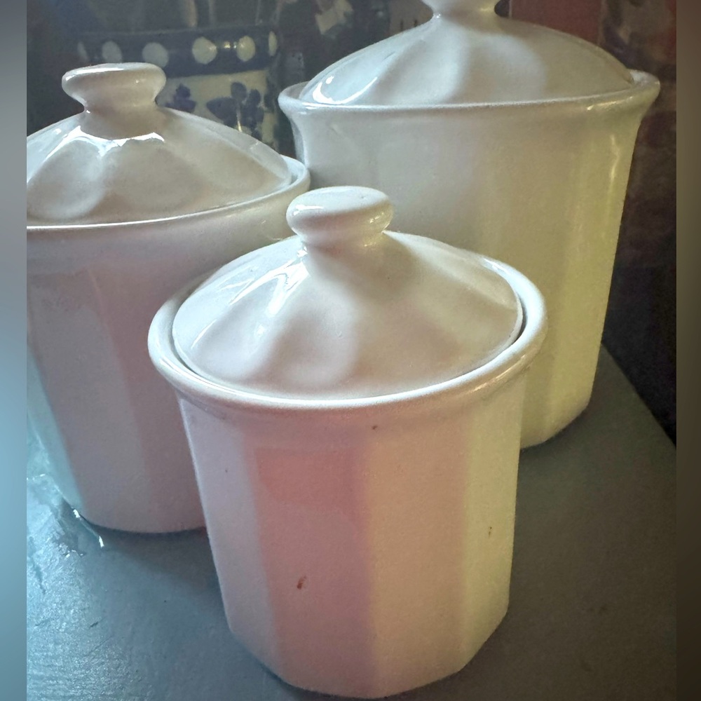 White Ceramic Canister Set